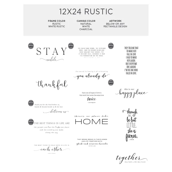 12x24 Rustic