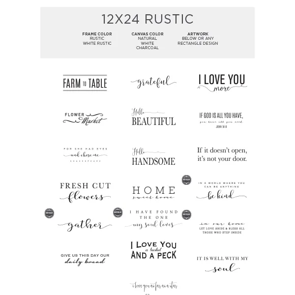 12x24 Rustic