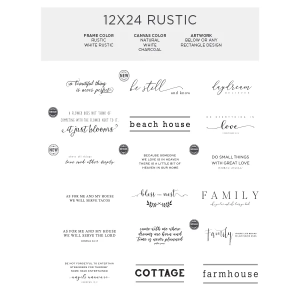 12x24 Rustic