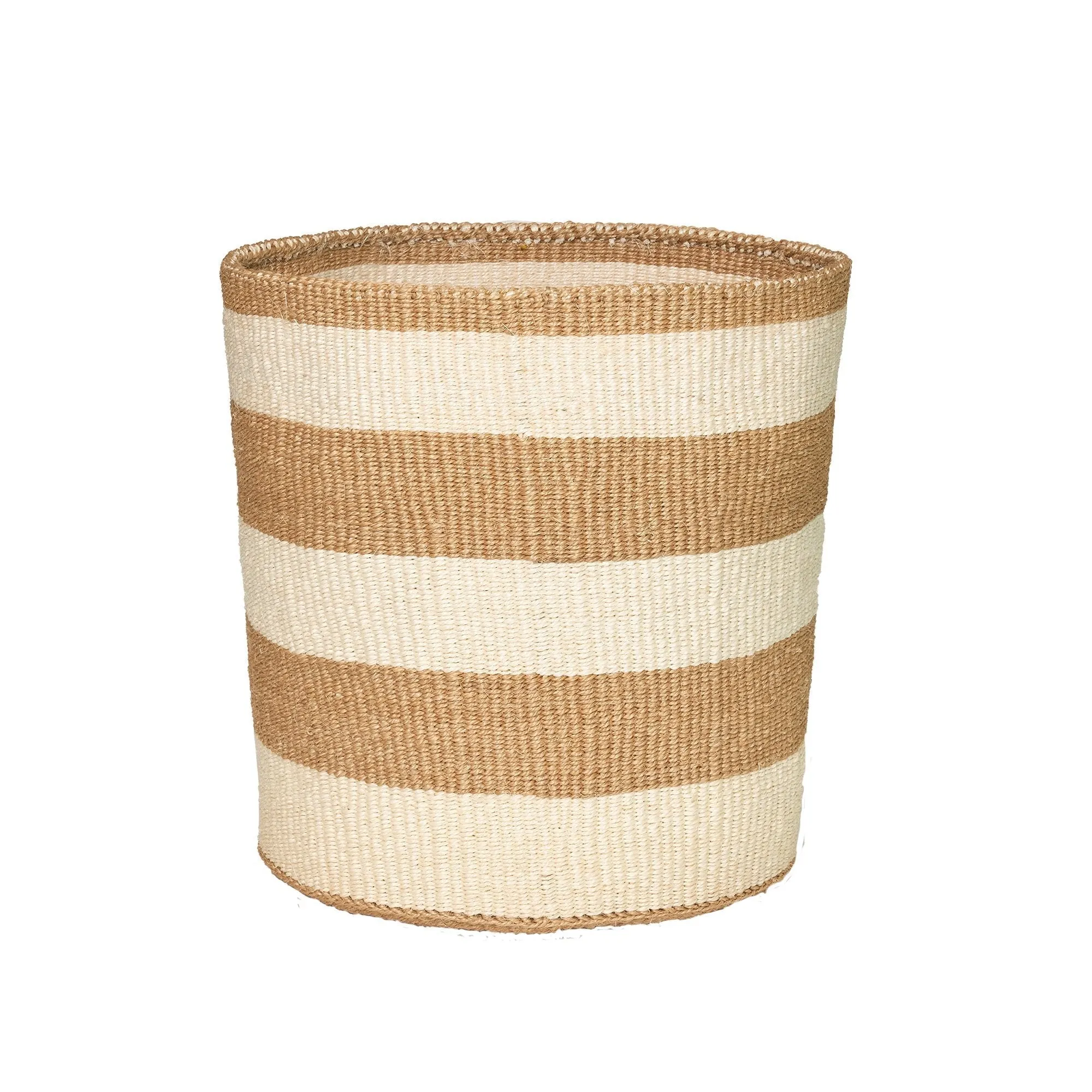 18" Sisal Basket | Stripes