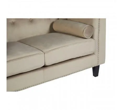 2 Seat Mink Velvet Sofa
