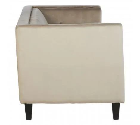3 Seat Mink Velvet Sofa