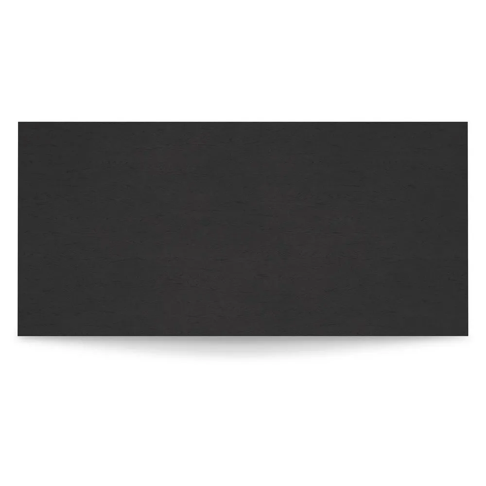 63 Inch Home Office Desk, Rectangular Tabletop, Vintage Black Finish By Casagear Home