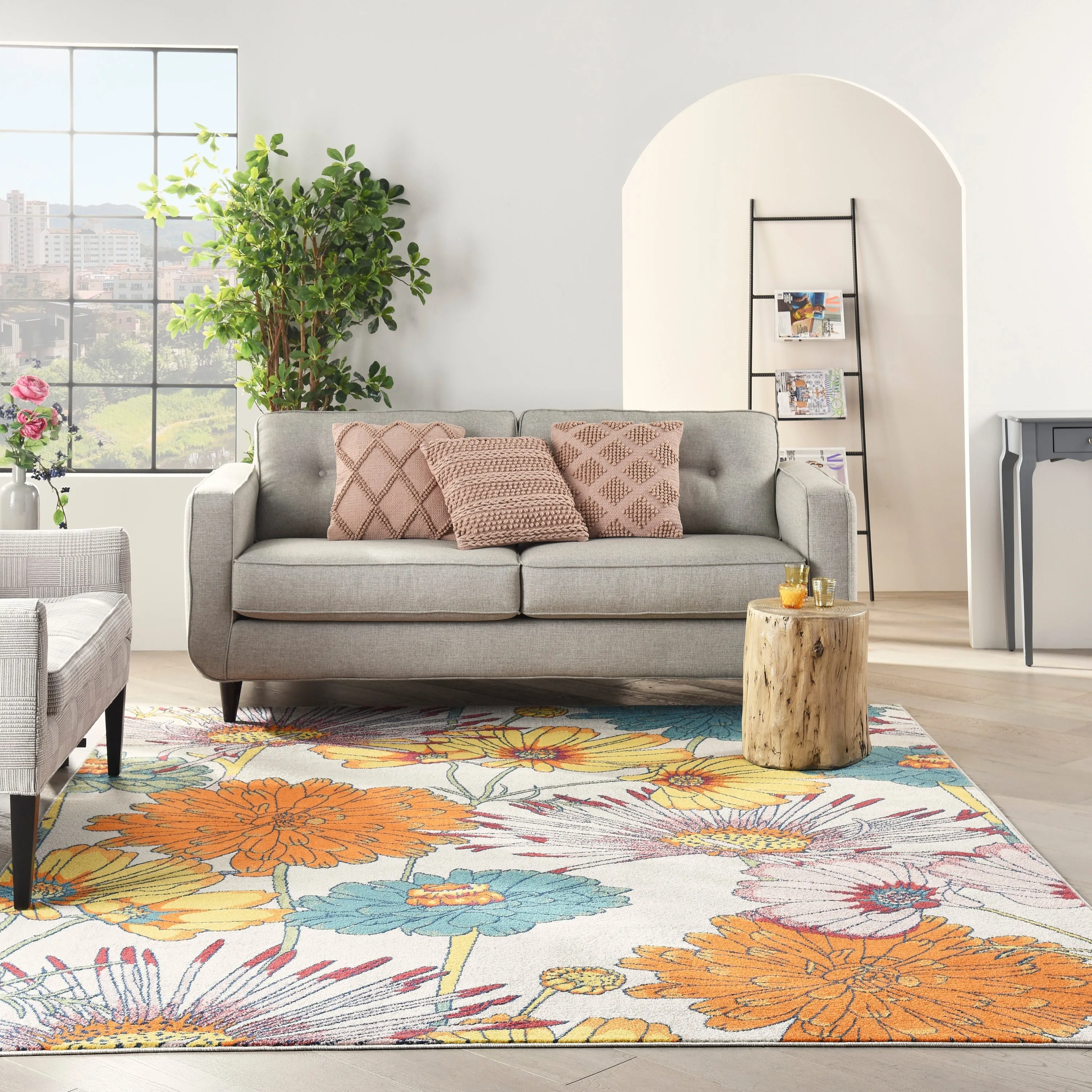 Allur Ivory/Multicolor Rug