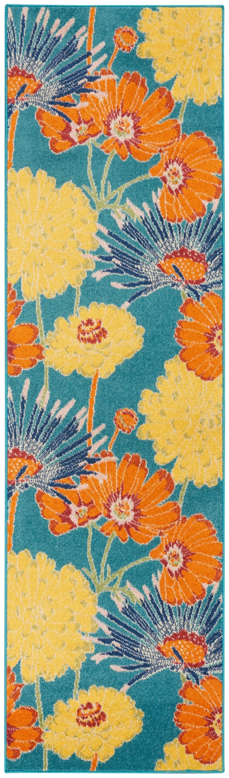 Allur Turquoise/Multicolor Rug