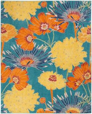 Allur Turquoise/Multicolor Rug