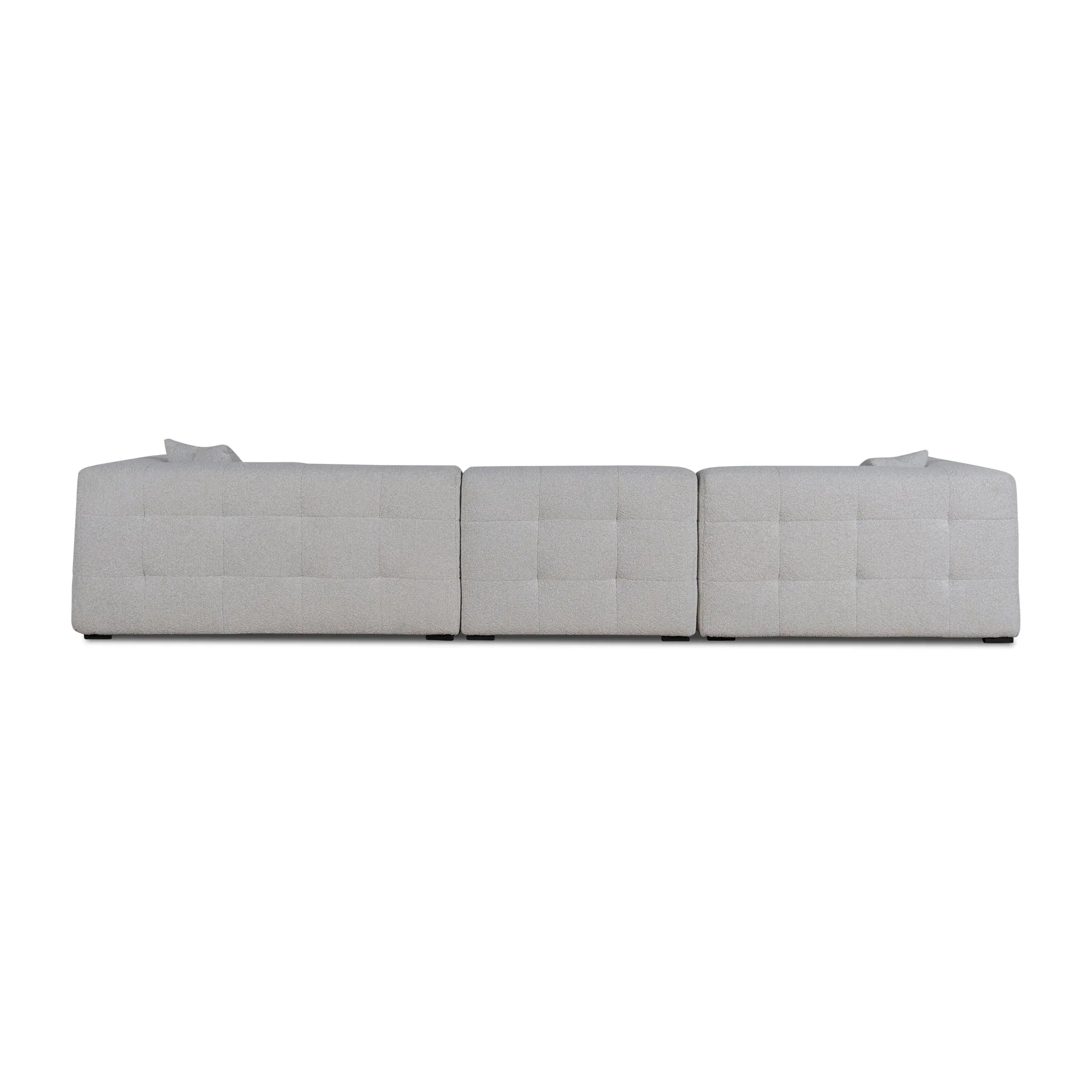 Almira 4 Seater Left Chaise Sofa - Pearl Boucle