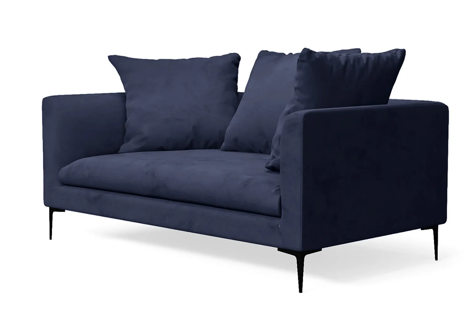 Aprilia 2 Seater Sofa Dark Blue Velvet