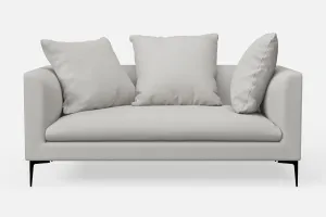 Aprilia 2 Seater Sofa White Leather