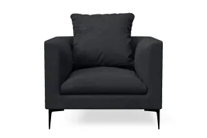 Aprilia Armchair Dark Grey Velvet