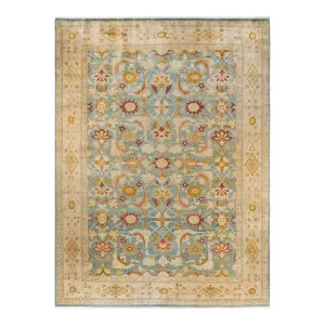 Blue Traditional Wool Rug - 10'3" x 13'1