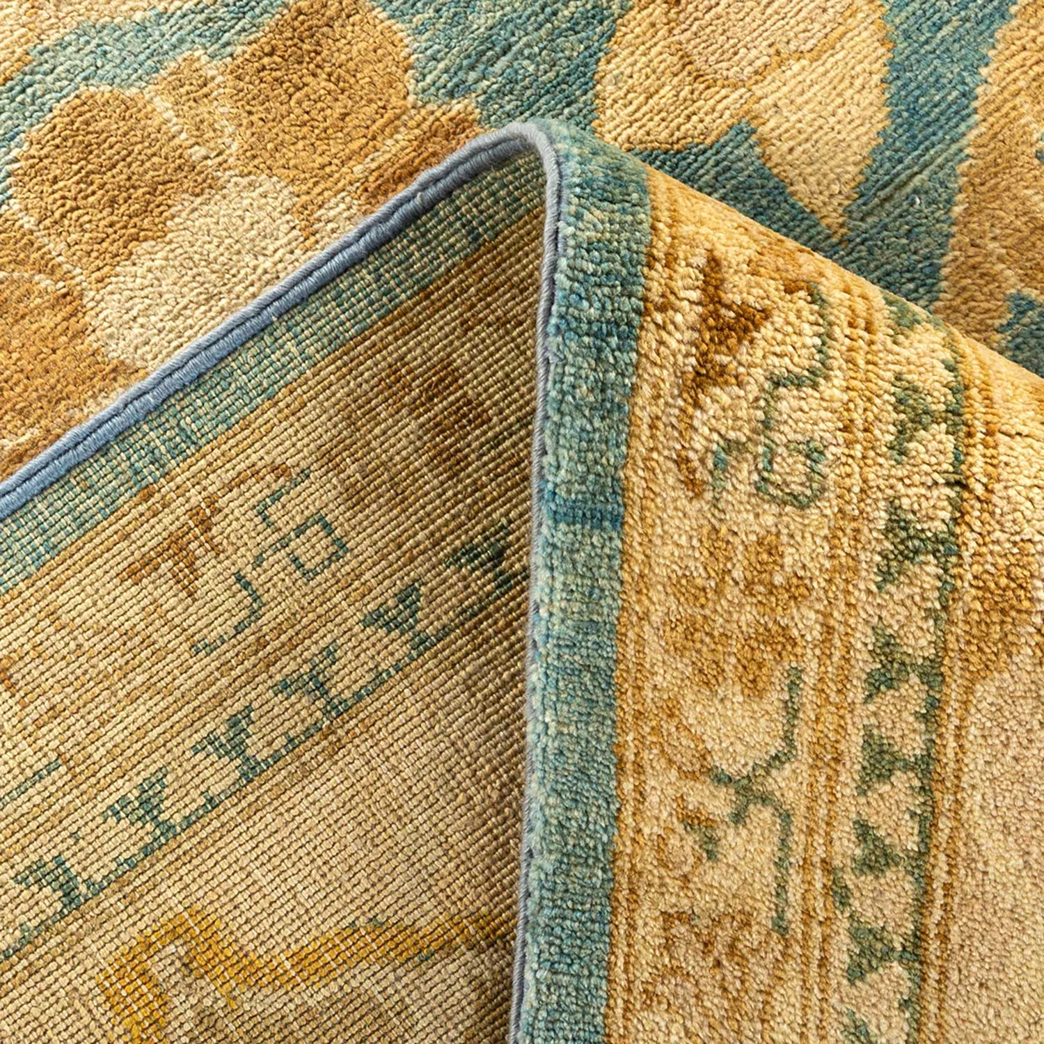 Blue Traditional Wool Rug - 10'3" x 13'1