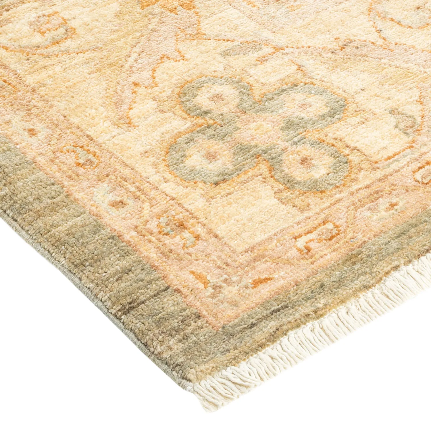 Blue Traditional Wool Rug - 6'3" x 9'9"