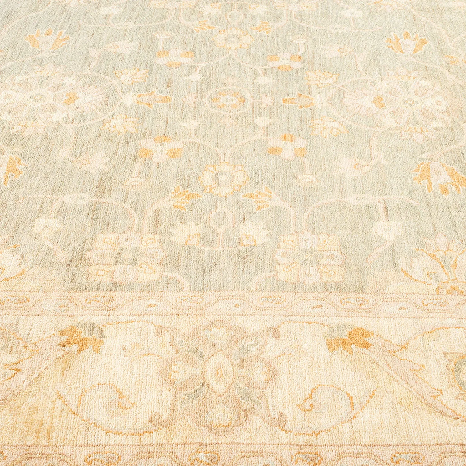 Blue Traditional Wool Rug - 6'3" x 9'9"