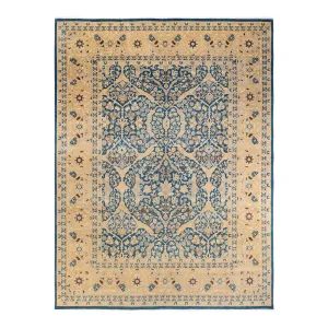 Blue Traditional Wool Rug - 9' x 11'10"