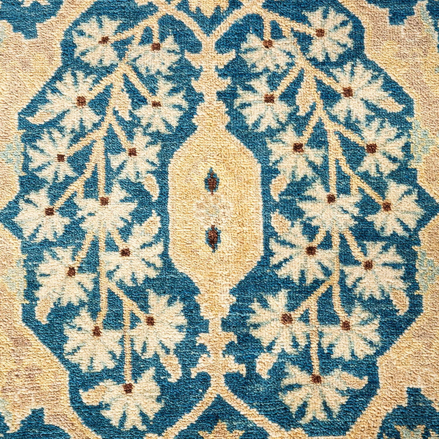 Blue Traditional Wool Rug - 9' x 11'10"