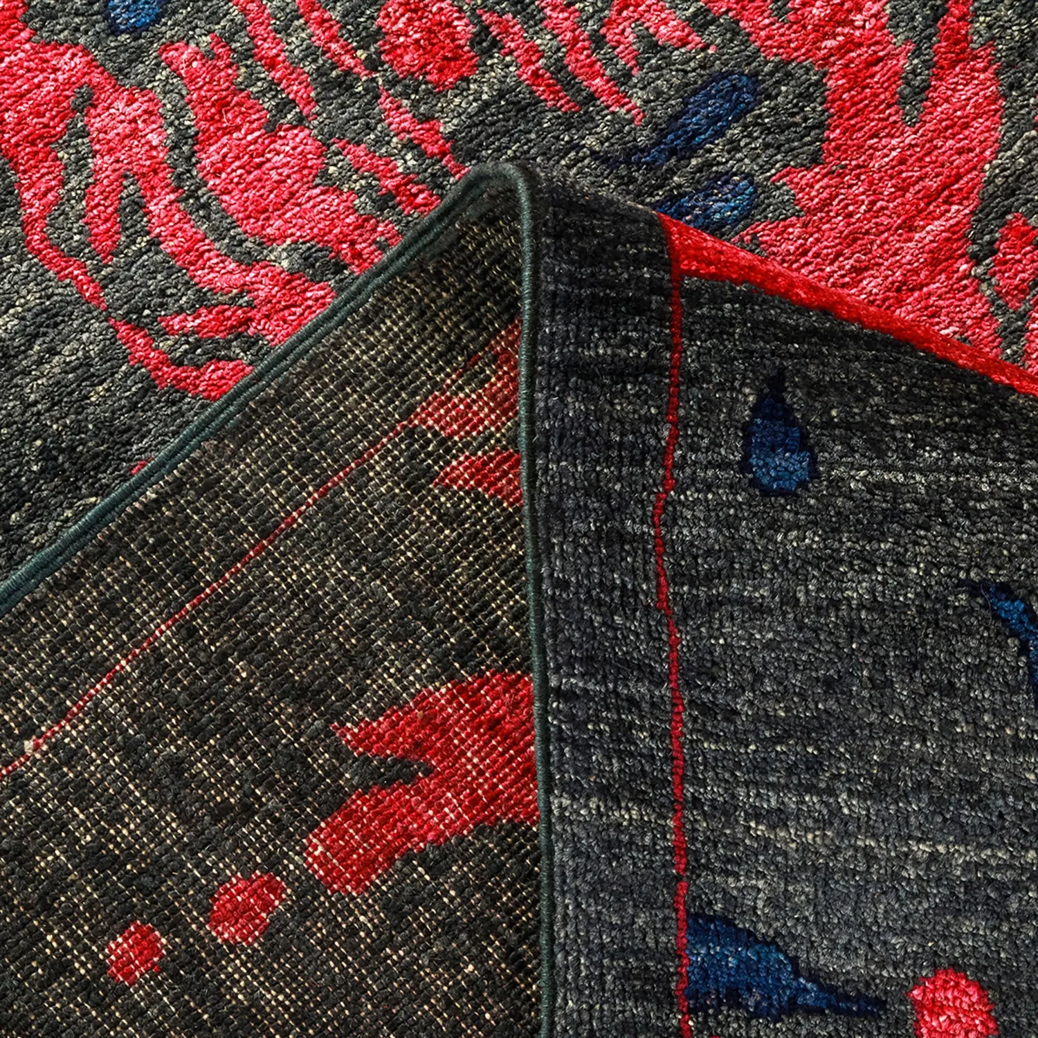 Blue Transitional Wool Rug - 9'2" x 12'2"