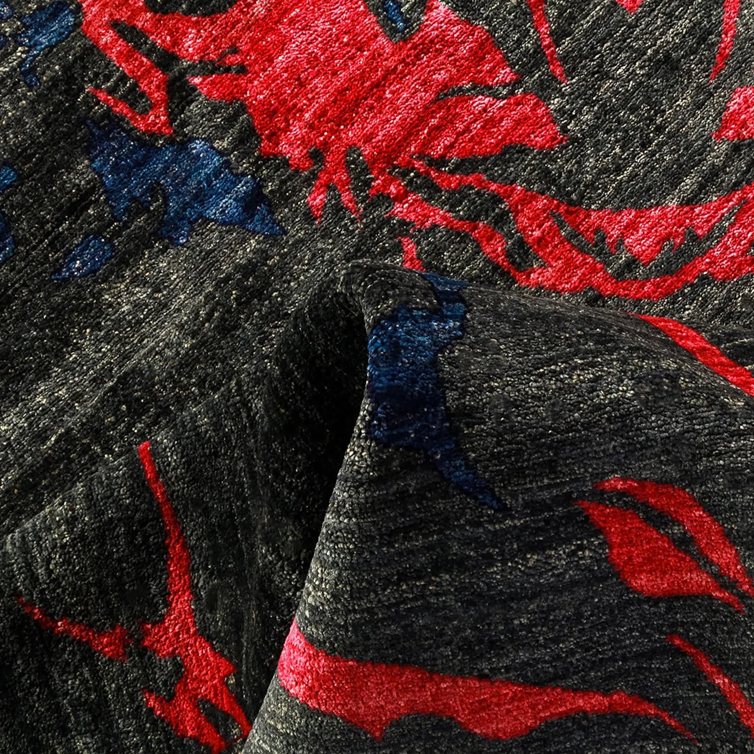 Blue Transitional Wool Rug - 9'2" x 12'2"