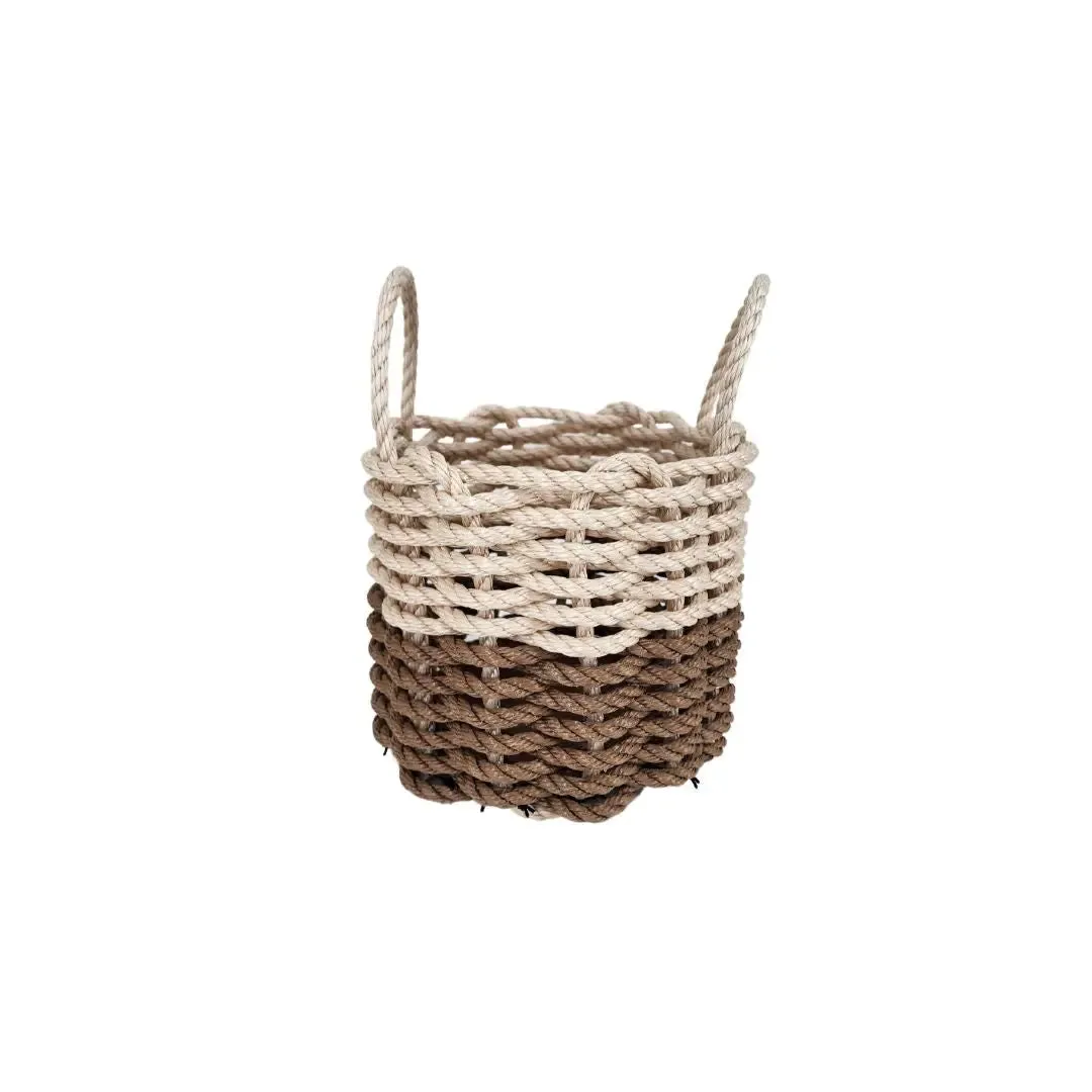 Brown and Light Tan Basket