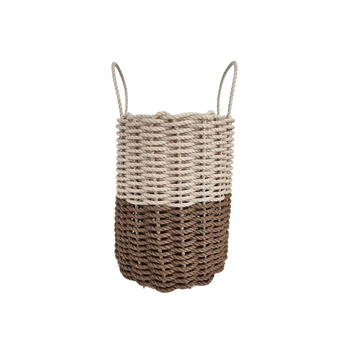 Brown and Light Tan Basket