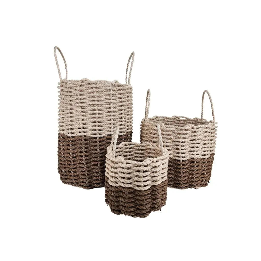 Brown and Light Tan Basket