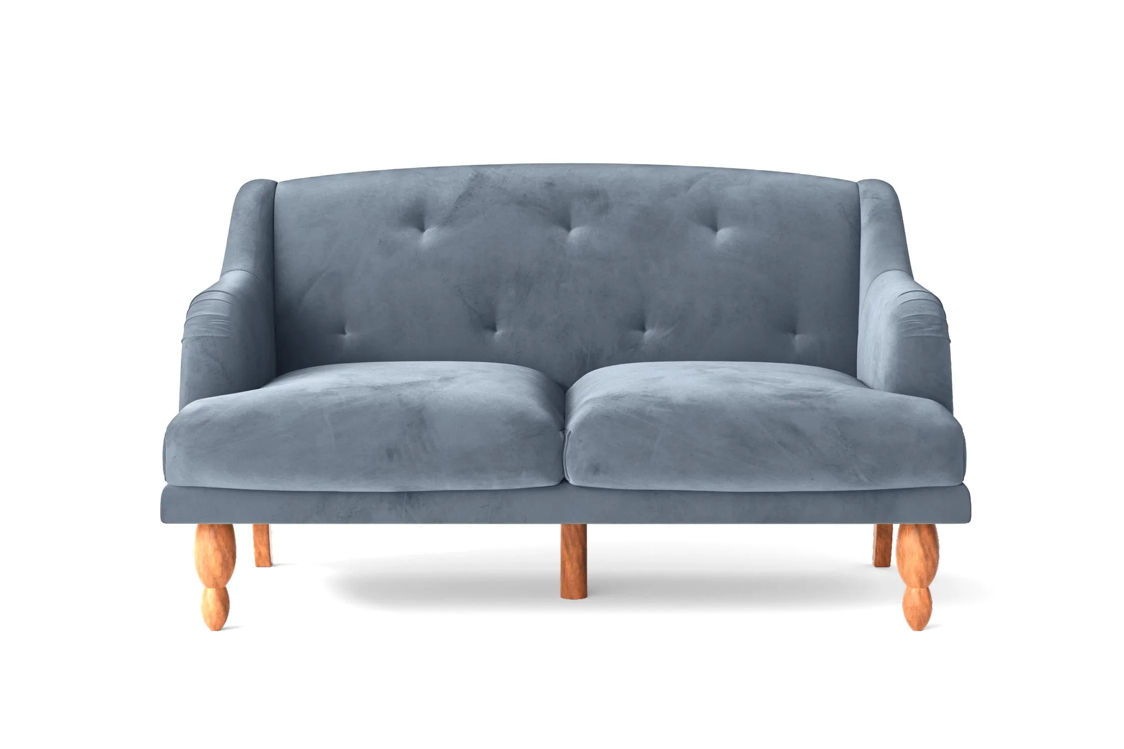 Burlington 2 Seater Sofa Baby Blue Velvet
