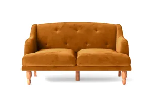 Burlington 2 Seater Sofa Gold Velvet