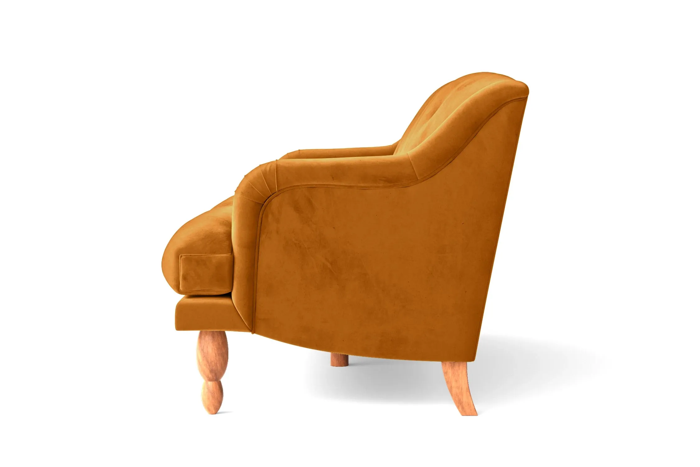 Burlington 2 Seater Sofa Gold Velvet