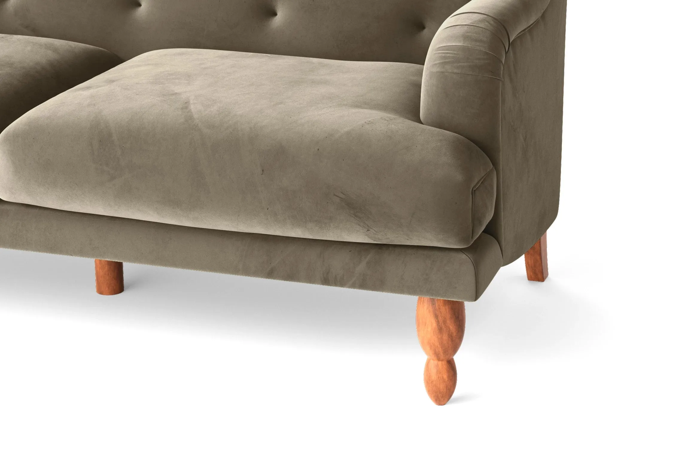 Burlington 2 Seater Sofa Sand Velvet