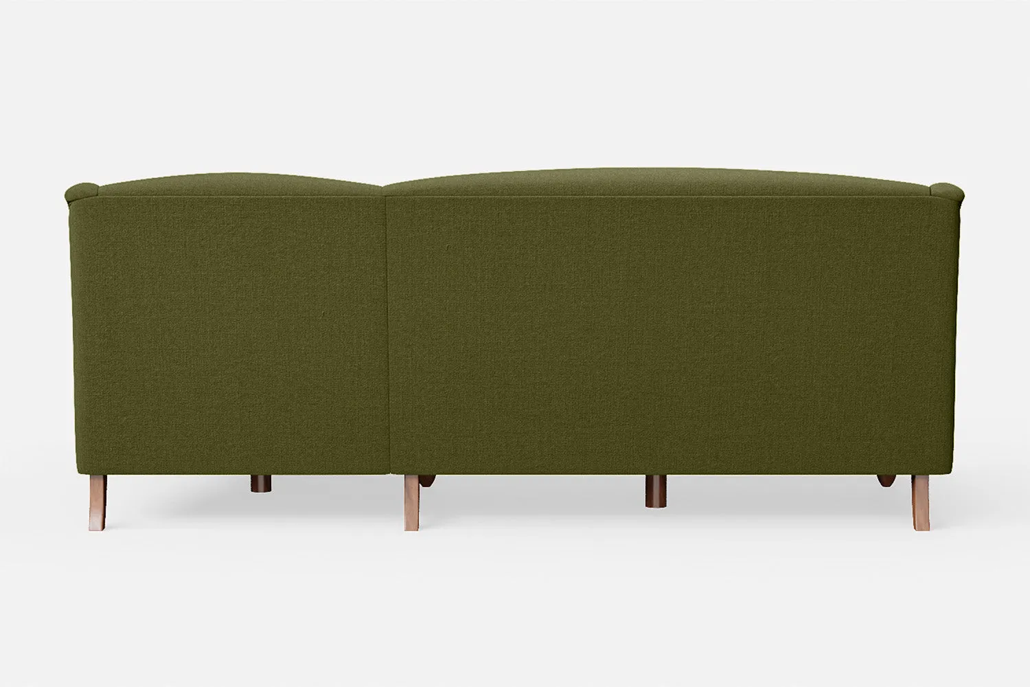 Burlington 3 Seater Right Hand Facing Chaise Lounge Corner Sofa Olive Linen Fabric