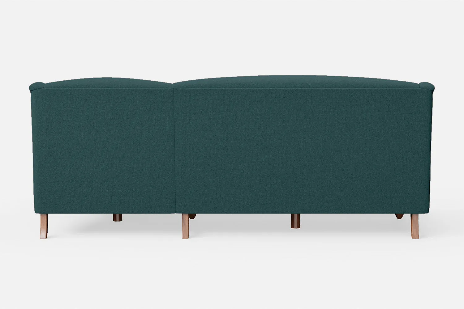Burlington 3 Seater Right Hand Facing Chaise Lounge Corner Sofa Teal Linen Fabric