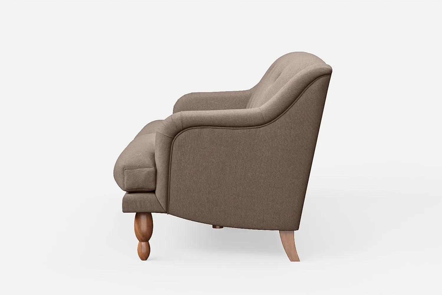 Burlington 3 Seater Sofa Caramel Linen Fabric