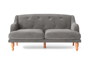 Burlington 3 Seater Sofa Grey Velvet