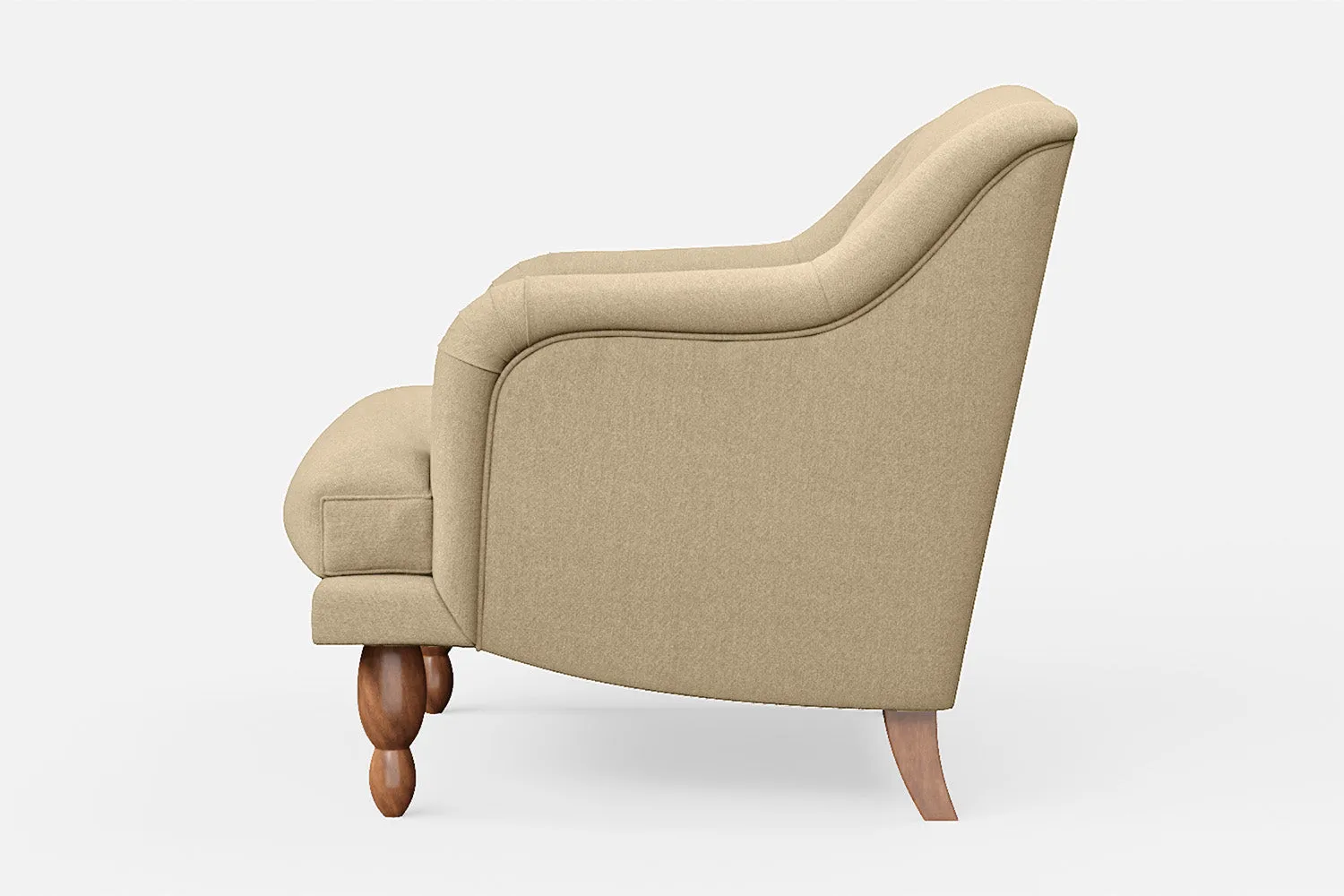 Burlington Armchair Beige Linen Fabric