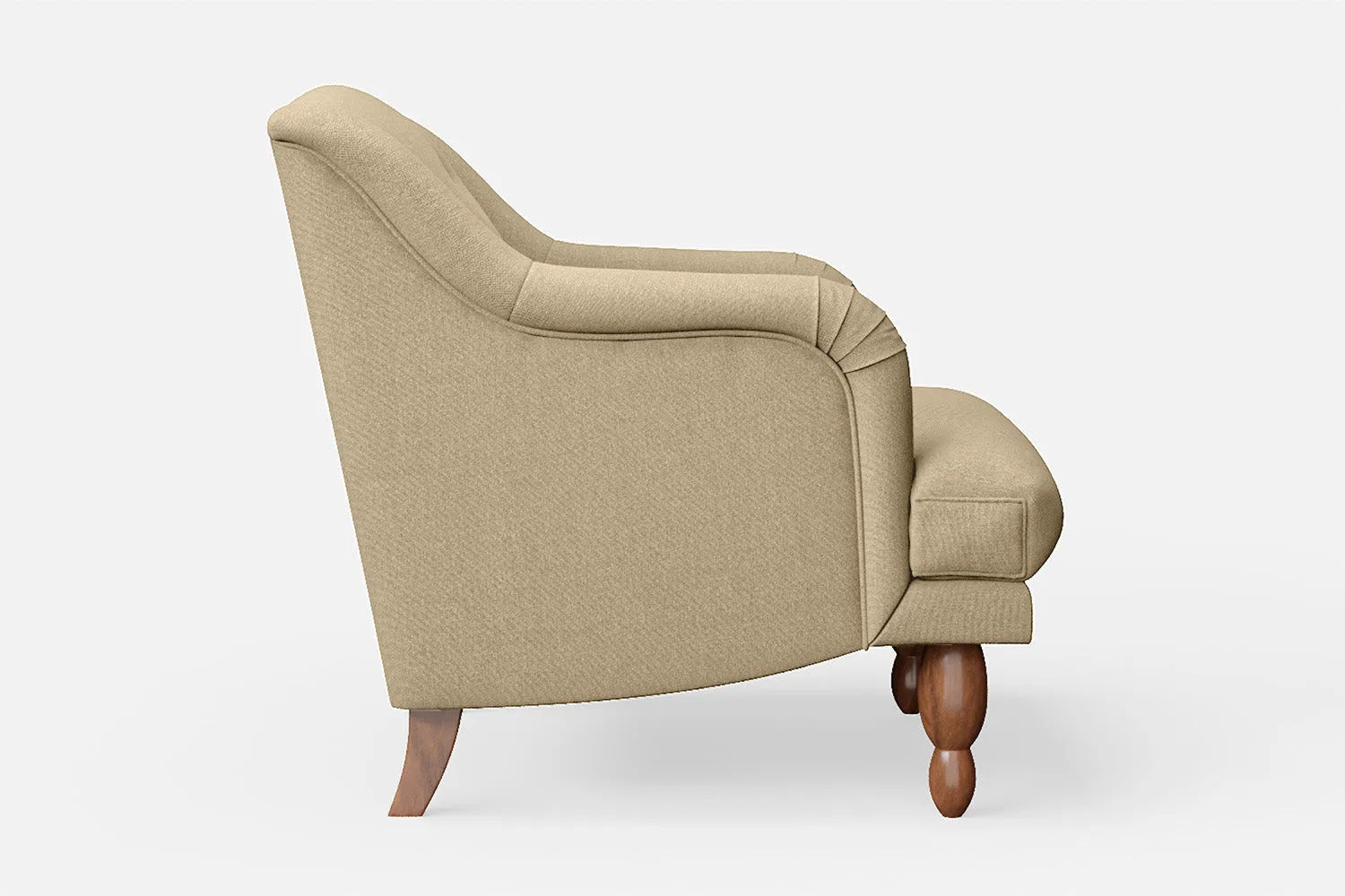 Burlington Armchair Beige Linen Fabric