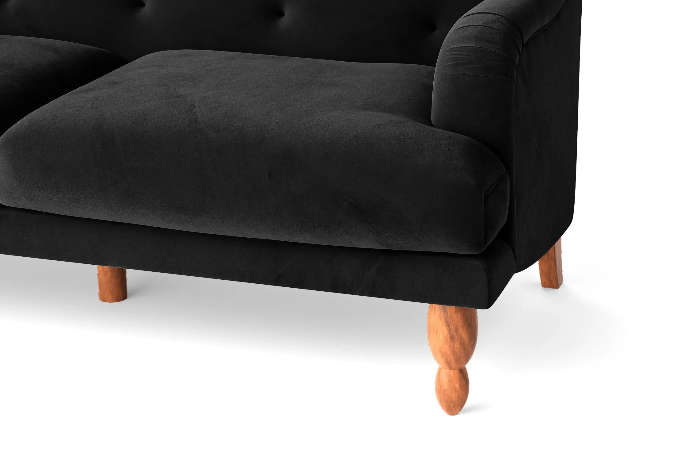 Burlington Armchair Black Velvet