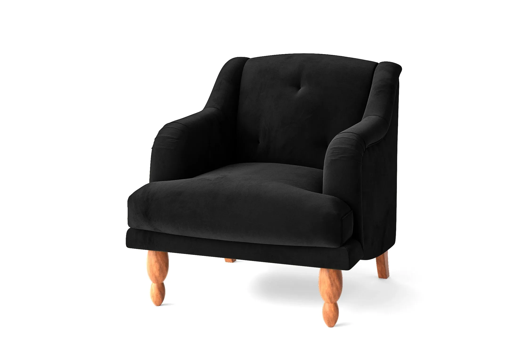 Burlington Armchair Black Velvet