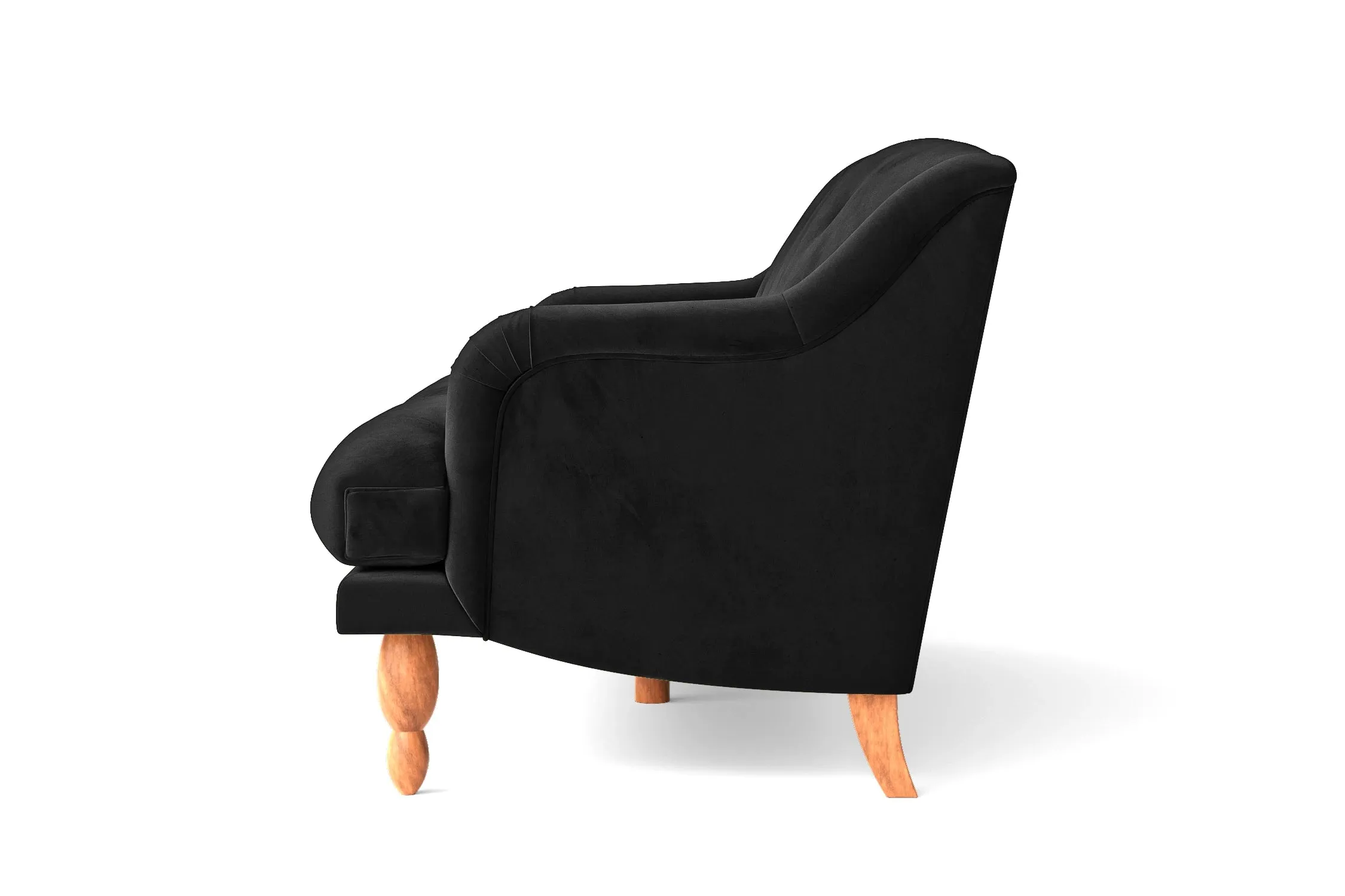 Burlington Armchair Black Velvet
