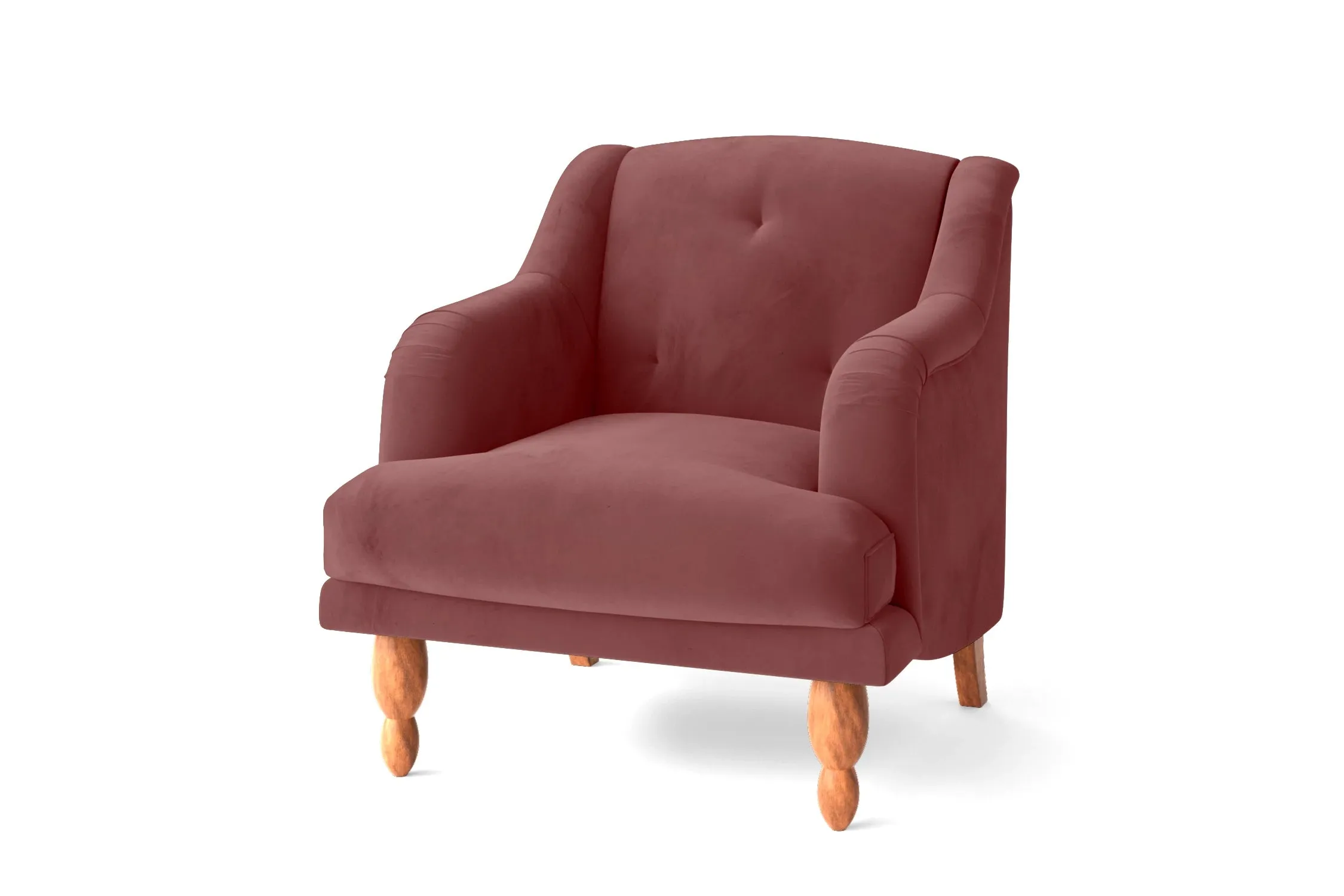 Burlington Armchair Pink Velvet