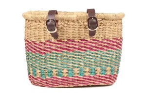 Child's Bike Basket - Purple / Turquoise