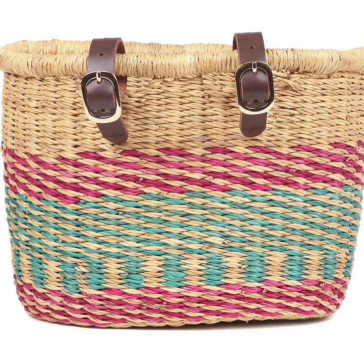 Child's Bike Basket - Purple / Turquoise