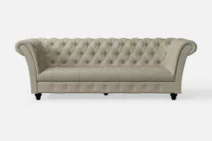 Civita 2 Seater Sofa Cream Leather