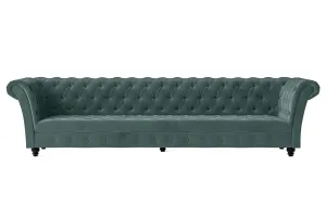 Civita 4 Seater Sofa Teal Velvet