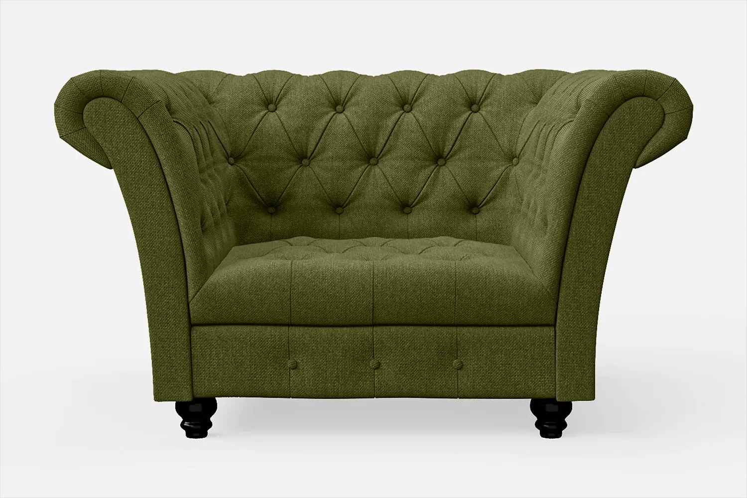 Civita Armchair Olive Linen Fabric
