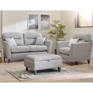 Clara Grey Sofa Range by Lebus