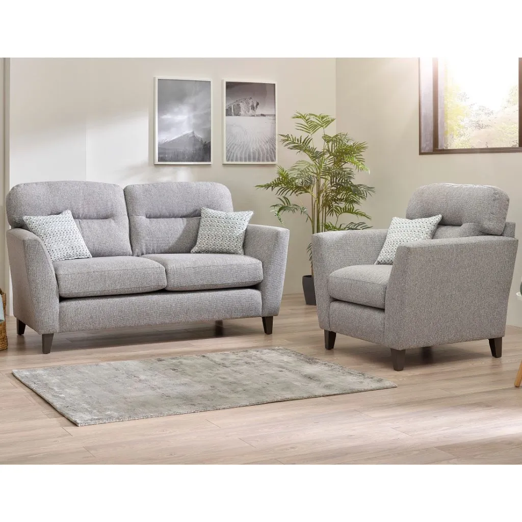 Clara Grey Sofa Range by Lebus