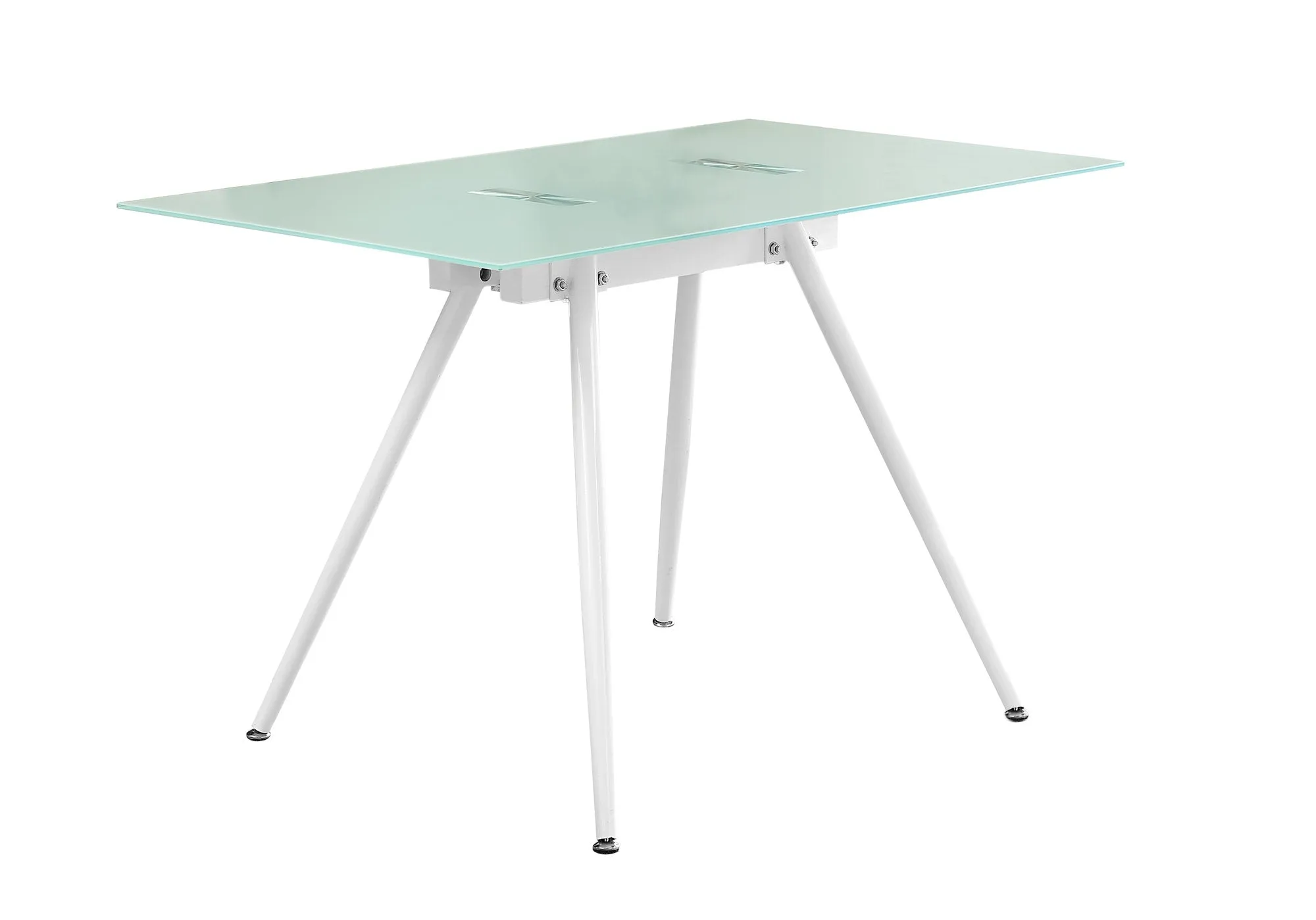 Computer Desk - 28"X 48" / White / 8Mm Tempered Glass