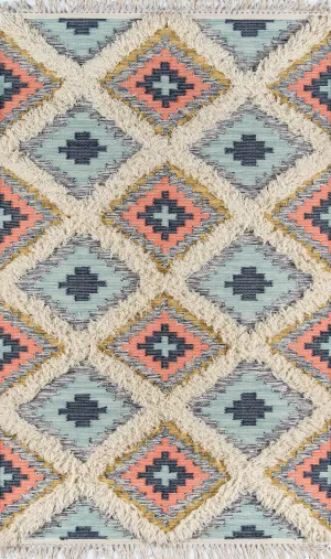Contemporary Hand Made Multicolored Rug