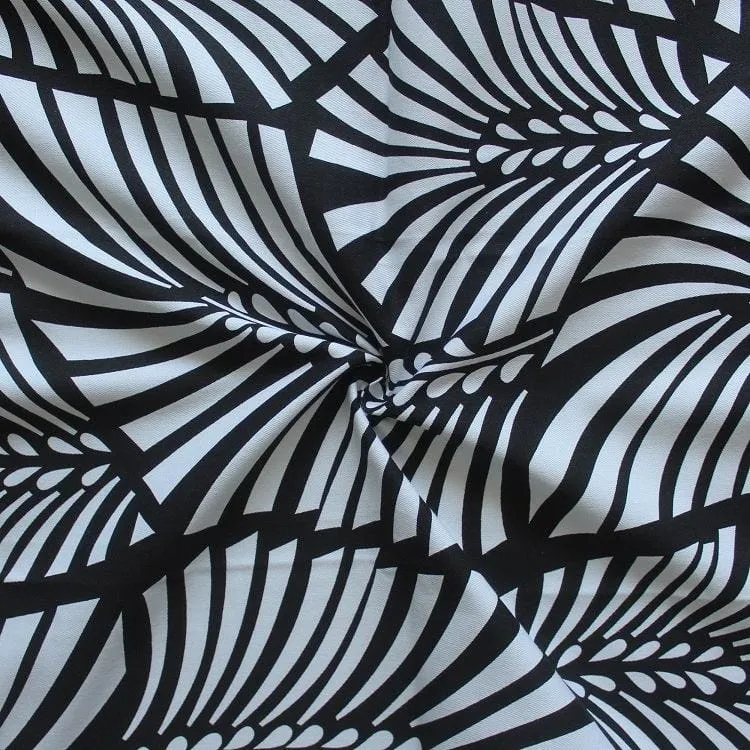 Cotton Black Zebra Pillow Covers Pack Of 2