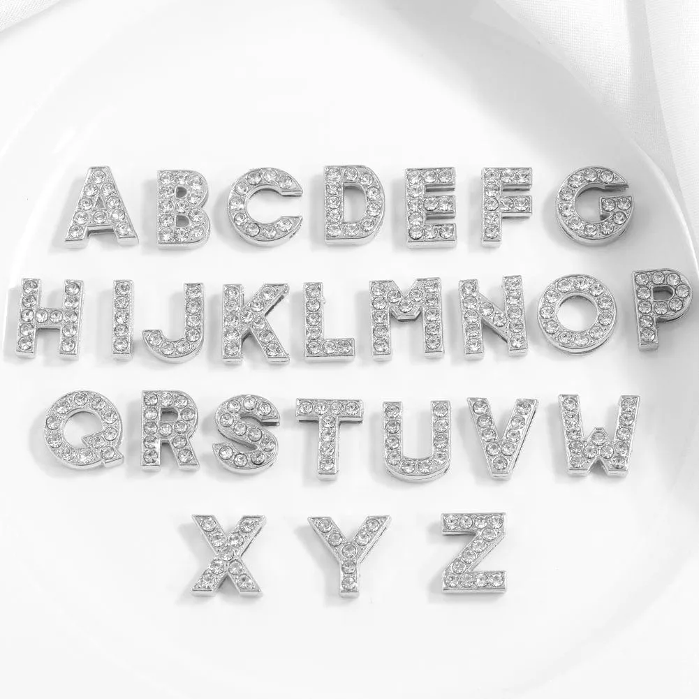 DIY Crystal Letters Black Bikini Custom Name 3 Piece Bikini Set Beach Body Jewelry(Custom 1-10 Letters)